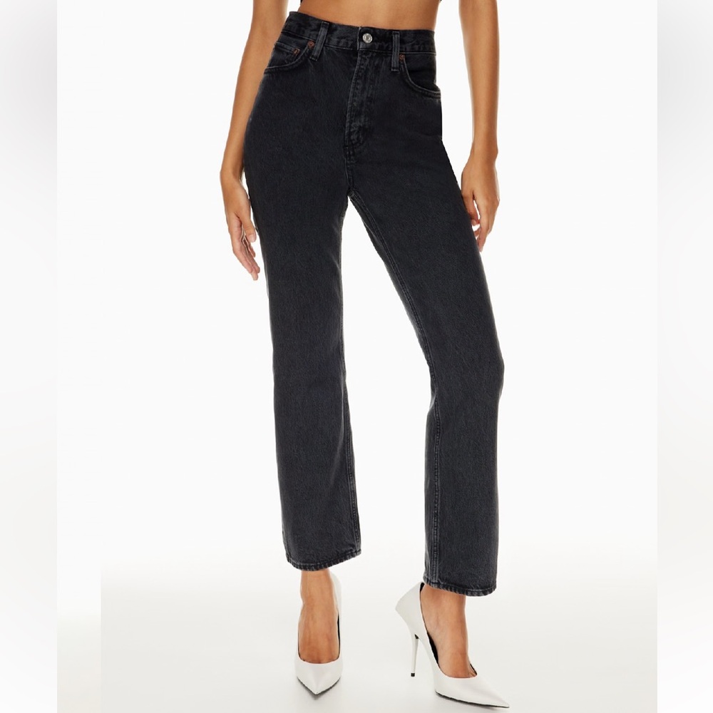 Agolde Vintage Boot Jean - Black High-Waisted Jeans